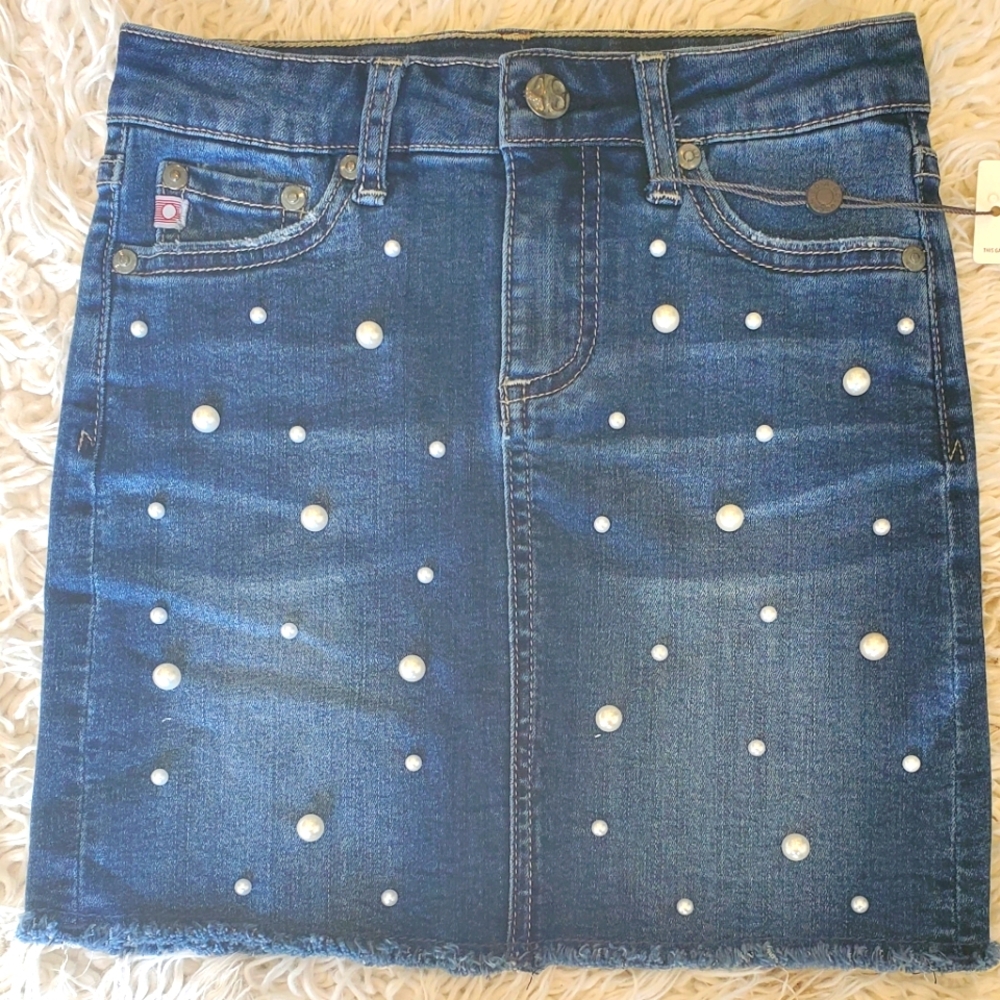 AG Jeans| Girls Midi Skirt The Pearl Saxony Blue| Girls Size 10